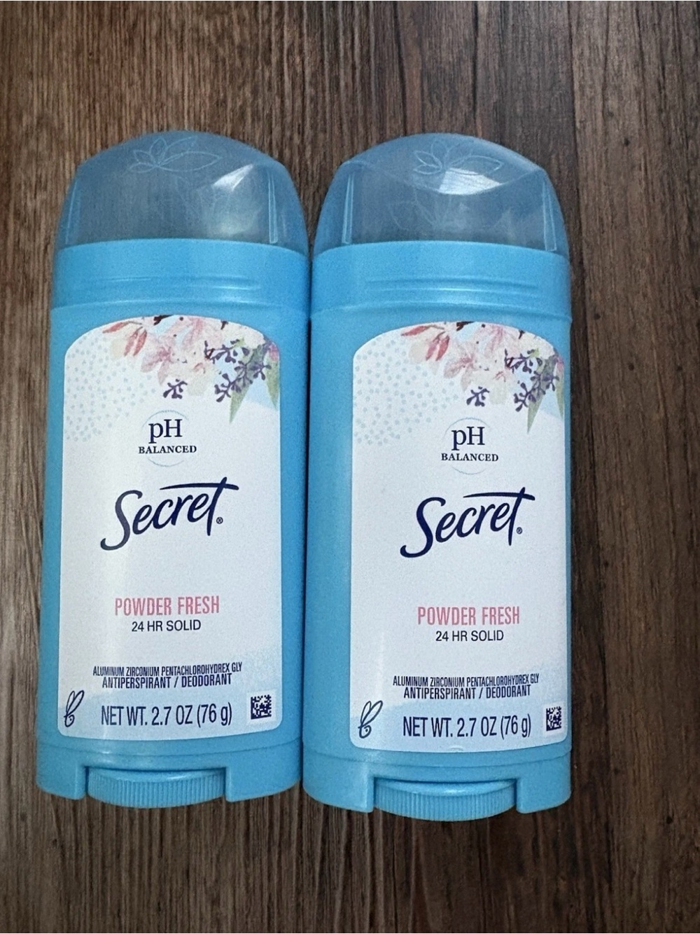 2 Powder Fresh Antiperspirant Deodorant Stick - Blue